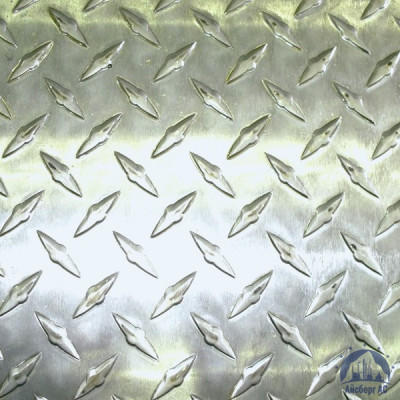 Рифлёный алюминиевый лист "Чечевица" 1,5х1500х3000 мм АМГ2НР купить в Благовещенске